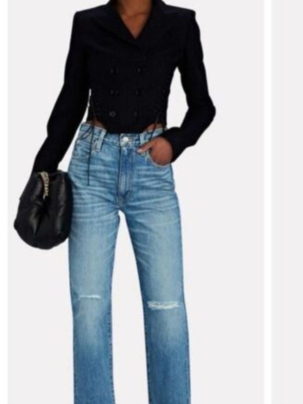 SLVRLAKE London Raw Hem Straight-Leg Jeans